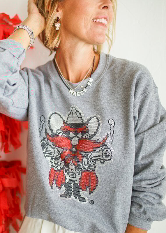 J.HOFFMAN'S - LICENSE **j.hoffman's original design** Glam Raider Red Sweatshirt