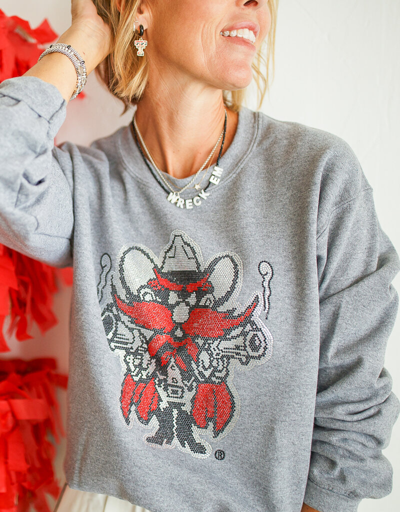 J.HOFFMAN'S - LICENSE **j.hoffman's original design** Glam Raider Red Sweatshirt