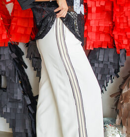 J.HOFFMAN'S Bold Step Pant- Cream