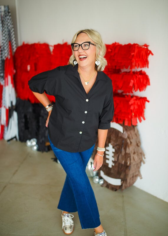 J.HOFFMAN'S Cindy Top- Black