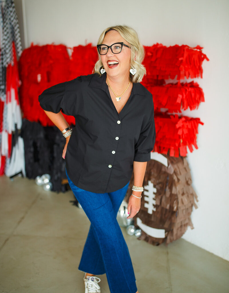 J.HOFFMAN'S Cindy Top- Black