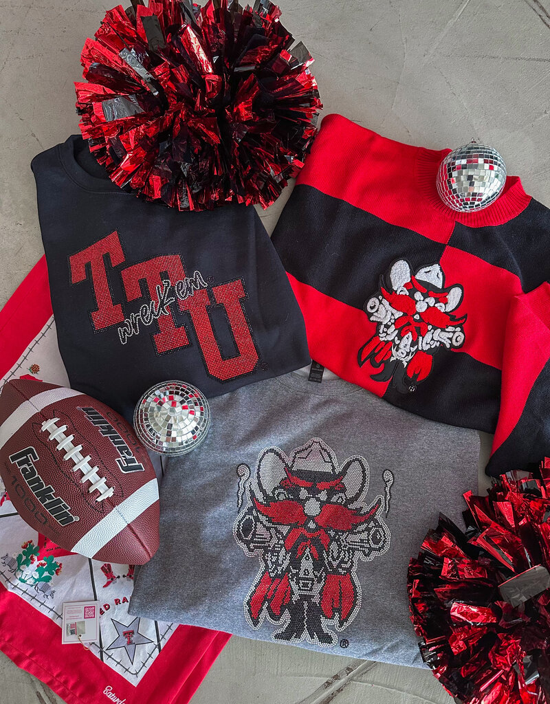 J.HOFFMAN'S - LICENSE **j.hoffman's original design** Glam Raider Red Sweatshirt