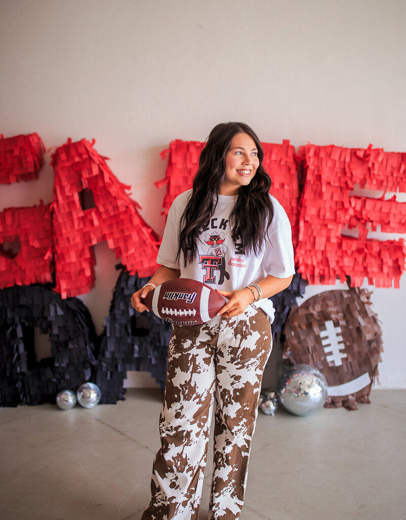 J.HOFFMAN'S Marlin Cow Print Pants