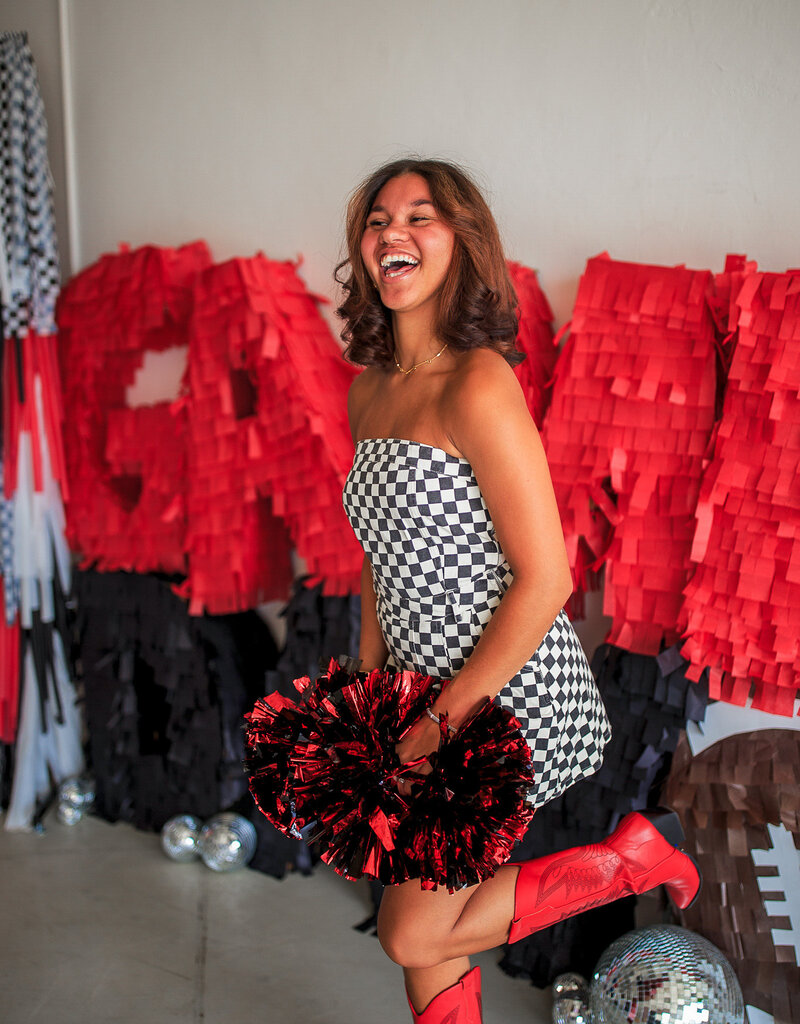 J.HOFFMAN'S Sideline Checkered Dress