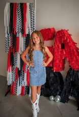 J.HOFFMAN'S Denim Tube Mini Dress