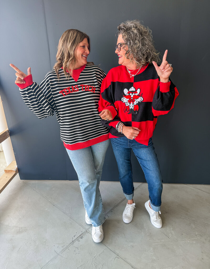 J.HOFFMAN'S Yard Line Texas Tech Waffle Knit