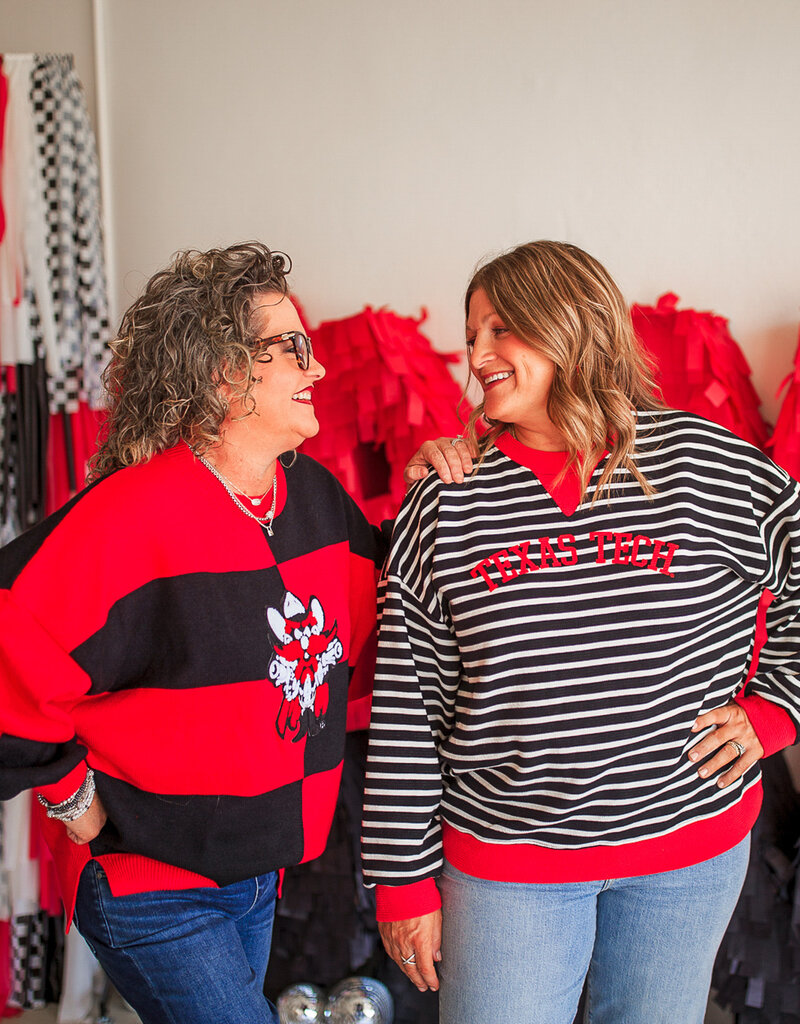 J.HOFFMAN'S Yard Line Texas Tech Waffle Knit