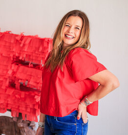 J.HOFFMAN'S Natalie Top- Red