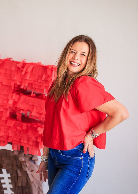 J.HOFFMAN'S Natalie Top- Red