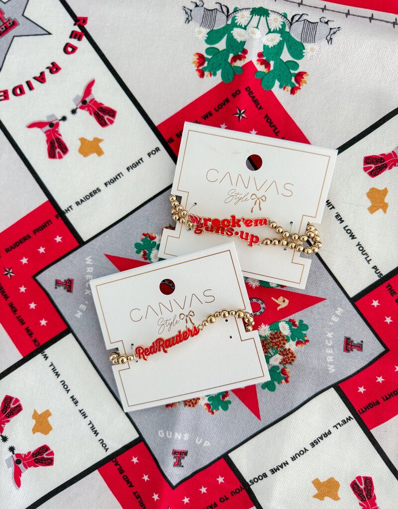 J.HOFFMAN'S Guns Up & Wreck Em Bracelets- Set of 2