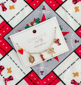 J.HOFFMAN'S Texas Tech Paperclip Charm Necklace