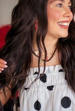 J.HOFFMAN'S Texas Tech Paperclip Charm Necklace