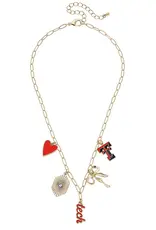 J.HOFFMAN'S Texas Tech Paperclip Charm Necklace