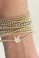 J.HOFFMAN'S Guns Up Bracelet in Gold