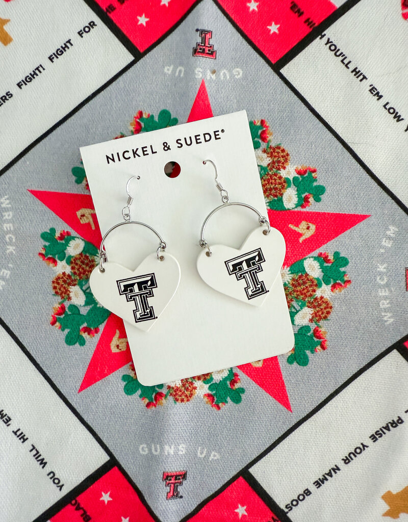 J.HOFFMAN'S Lover Logo Earring- Silver