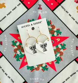 J.HOFFMAN'S Lover Logo Earring- Gold