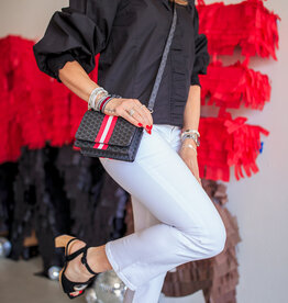 J.HOFFMAN'S Game Day Stadium Bag- Black/ Red