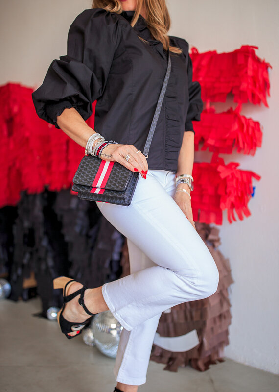 J.HOFFMAN'S Game Day Stadium Bag- Black/ Red