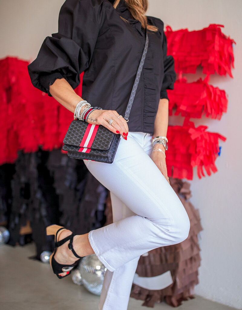 J.HOFFMAN'S Game Day Stadium Bag- Black/ Red