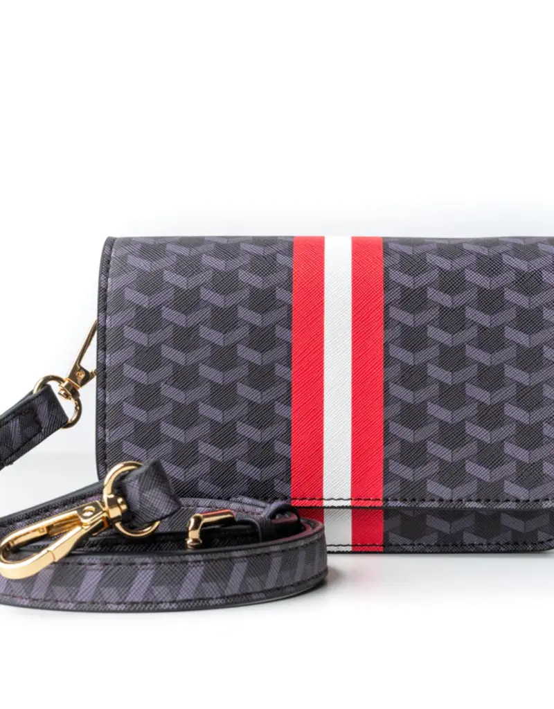 J.HOFFMAN'S Game Day Stadium Bag- Black/ Red