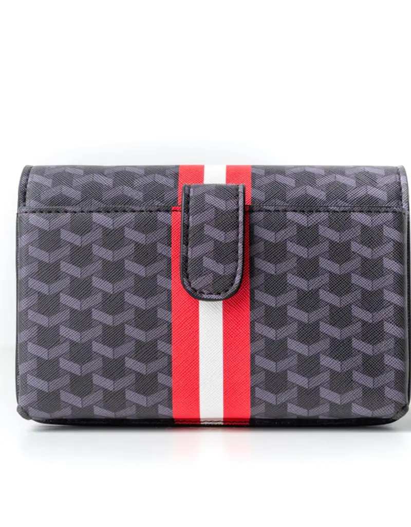 J.HOFFMAN'S Game Day Stadium Bag- Black/ Red