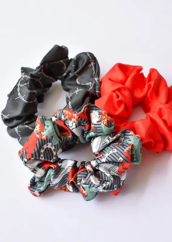 J.HOFFMAN'S Texas Tech Scrunchie Set