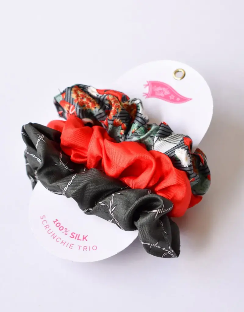 J.HOFFMAN'S Texas Tech Scrunchie Set