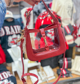 J.HOFFMAN'S Paige Clear Bag- Red