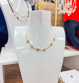 J.HOFFMAN'S Guns Up Strand Necklace- Gold