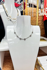 J.HOFFMAN'S Guns Up Strand Necklace- Silver