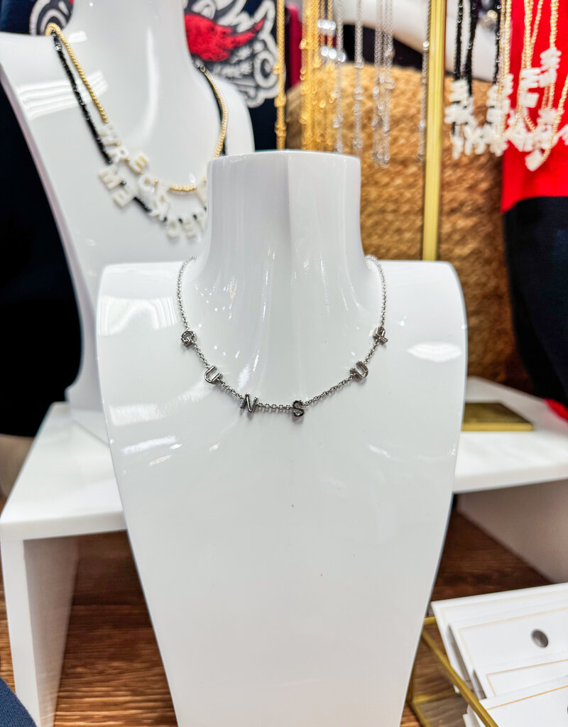 J.HOFFMAN'S Guns Up Strand Necklace- Silver