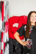 J.HOFFMAN'S Queen of Sparkles Mascot Midi Dress