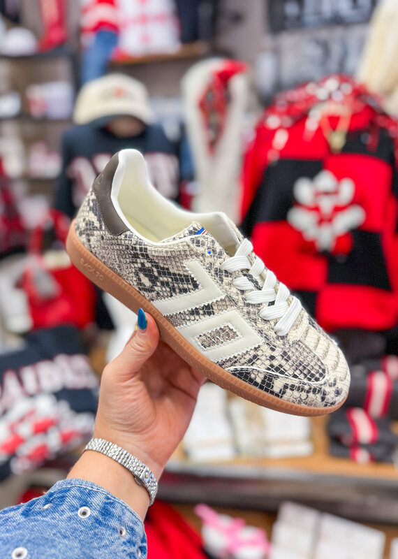 J.HOFFMAN'S Cloud Sneakers - Milk White Snake