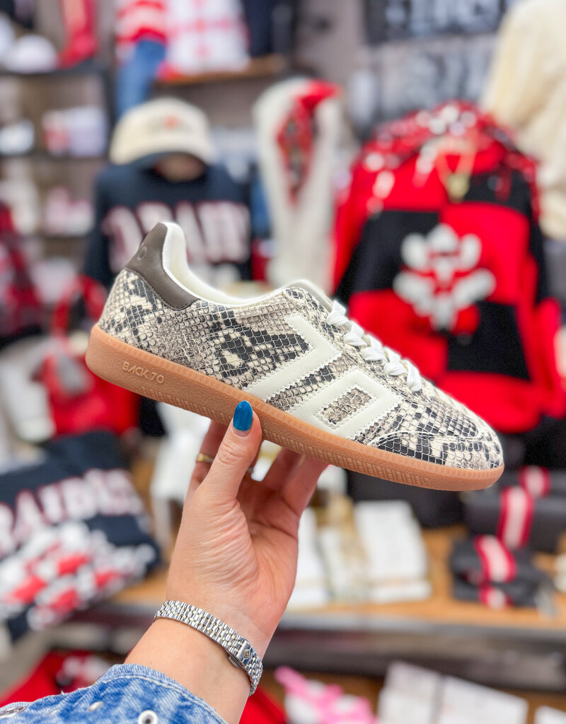 J.HOFFMAN'S Cloud Sneakers - Milk White Snake