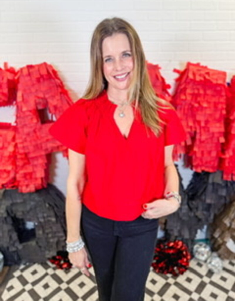 J.HOFFMAN'S Natalie Top- Red