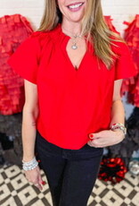 J.HOFFMAN'S Natalie Top- Red