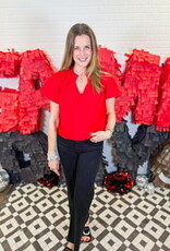 J.HOFFMAN'S Natalie Top- Red