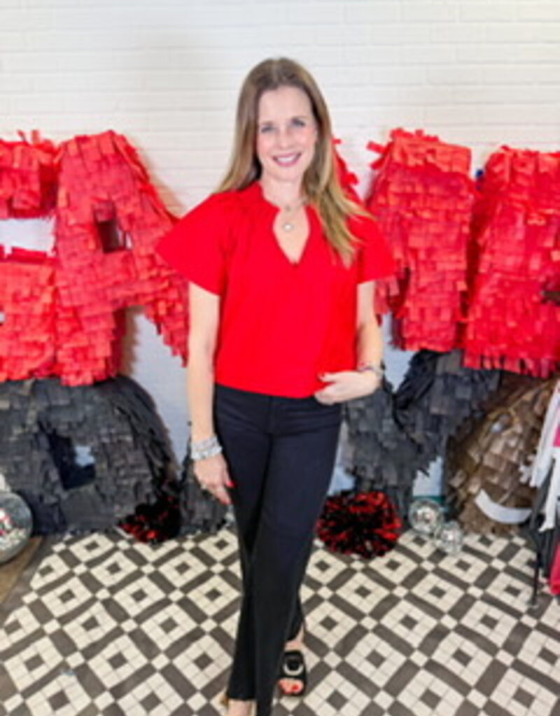 J.HOFFMAN'S Natalie Top- Red