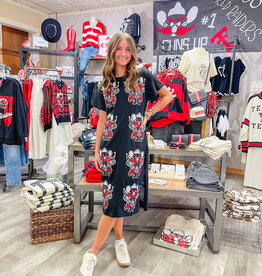 J.HOFFMAN'S Queen of Sparkles Mascot Midi Dress