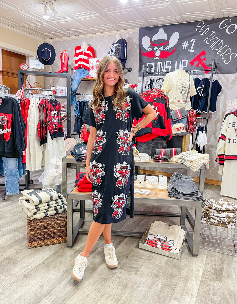 J.HOFFMAN'S Queen of Sparkles Mascot Midi Dress