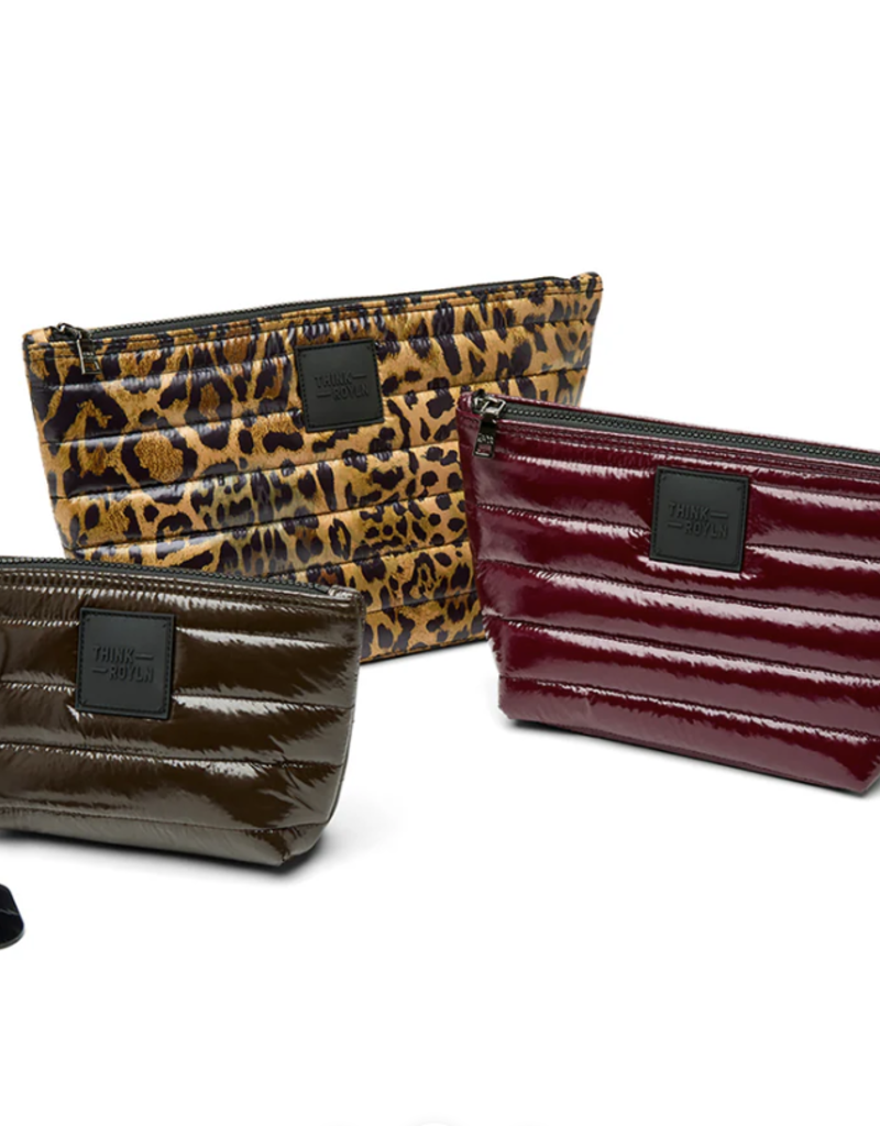 THINK ROYLN Travel Trio in Leop, Burg & Choco