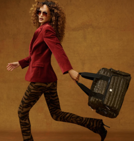 THINK ROYLN Voyager Travel Bag in Shiny Dark Olive