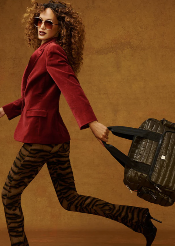 THINK ROYLN Voyager Travel Bag in Shiny Dark Olive