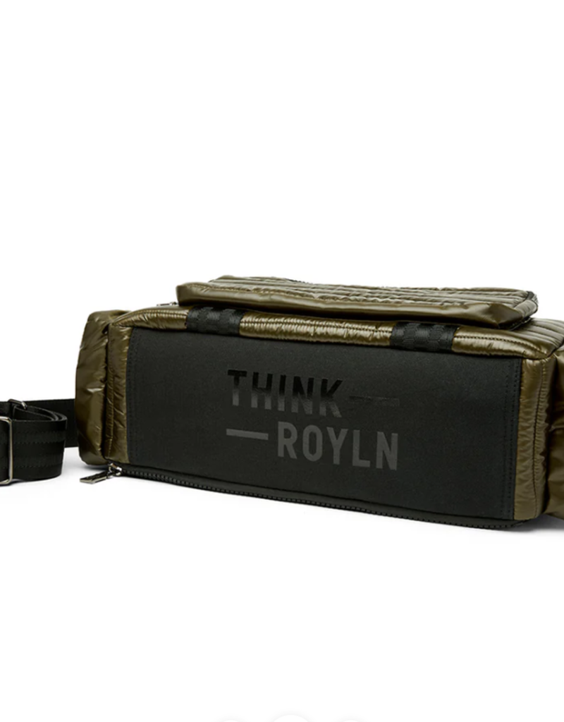 THINK ROYLN Voyager Travel Bag in Shiny Dark Olive