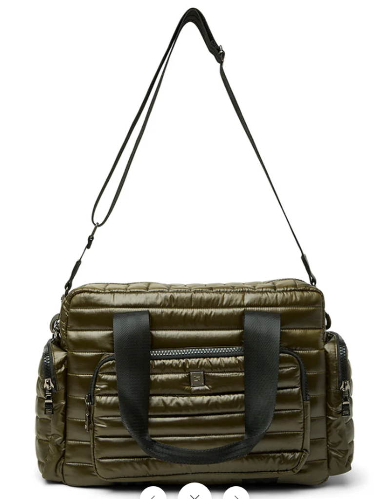 THINK ROYLN Voyager Travel Bag in Shiny Dark Olive