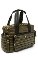 THINK ROYLN Voyager Travel Bag in Shiny Dark Olive