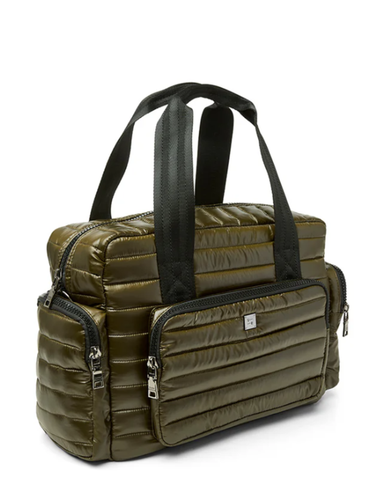 THINK ROYLN Voyager Travel Bag in Shiny Dark Olive