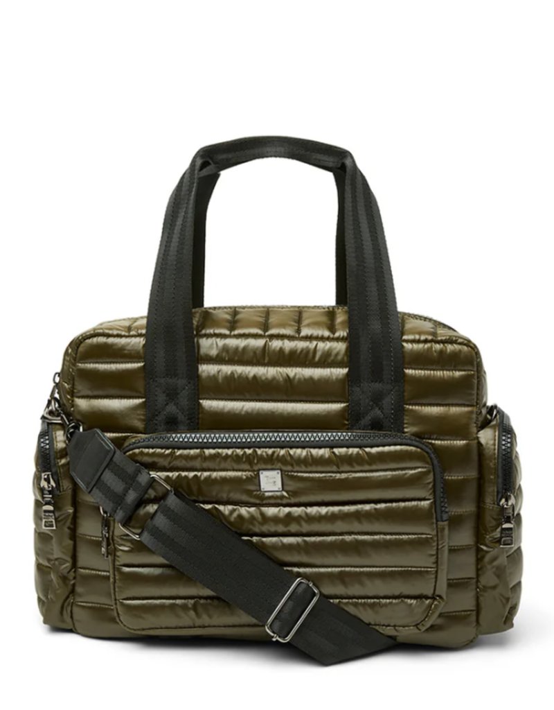 THINK ROYLN Voyager Travel Bag in Shiny Dark Olive