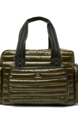 THINK ROYLN Voyager Travel Bag in Shiny Dark Olive