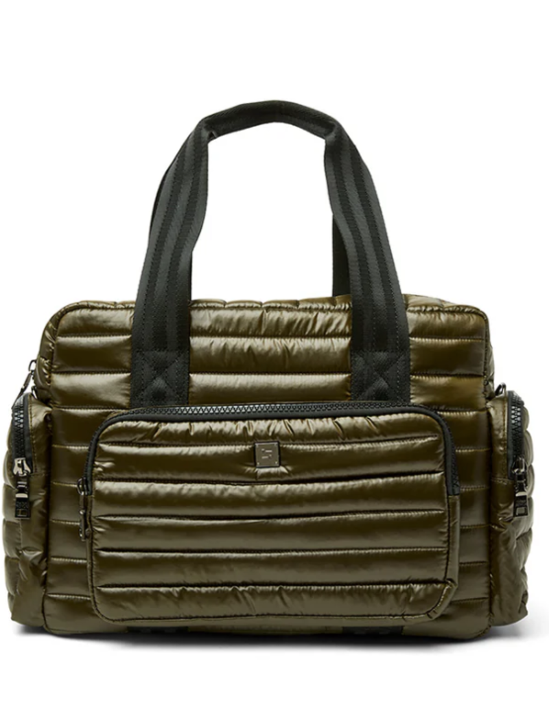 THINK ROYLN Voyager Travel Bag in Shiny Dark Olive